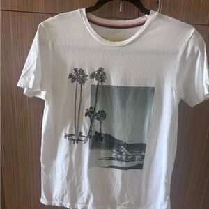 Paul Smith White Palm Tree Graphic Tee